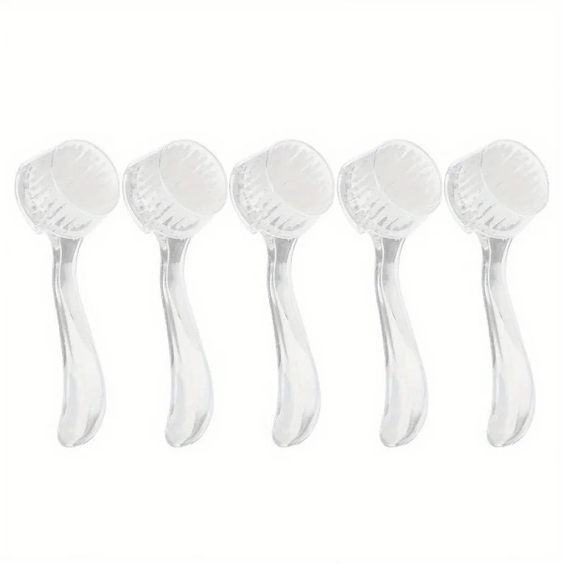 Set of 5 Gentle Brushes for Removing Nail Dust, Featuring a 