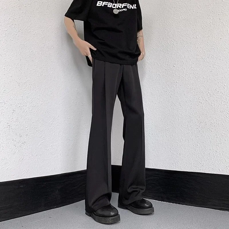 

Micro Flared Western Pants For Men in Spring and Summer With a High-end Feel Suit Pants That Have a High Street High Casual Pant