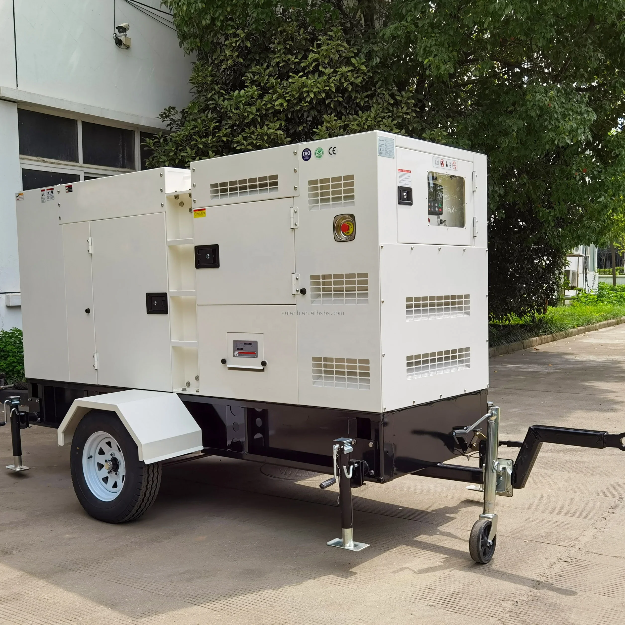 3 phase 180 kw 200 210 220 kva Vovo generator diesel with silence enclosed box on mobile trailer truck