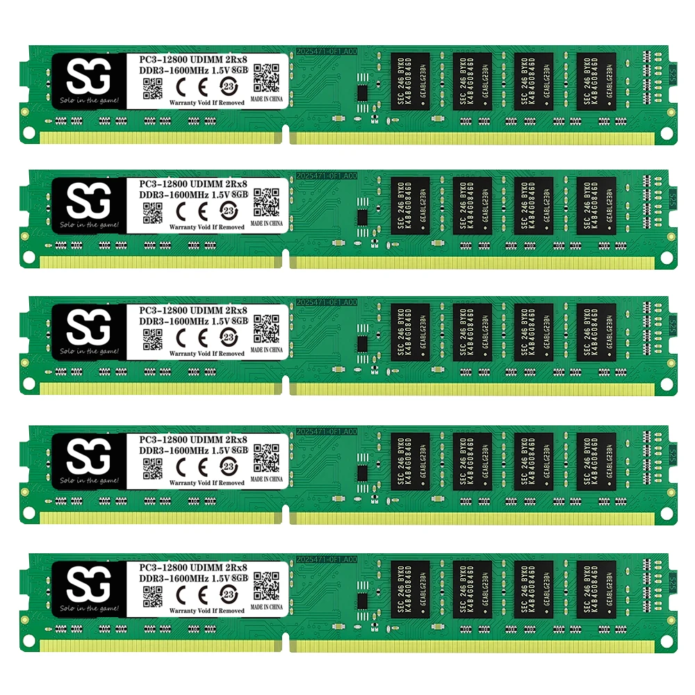 

5PCS DDR3 RAM 8GB 4GB 1600MHZ 1333MHZ 1066MHZ 240Pin UDIMM PC3 12800 10600 PC Desktop RAM Memory 1.5V Computer memoria