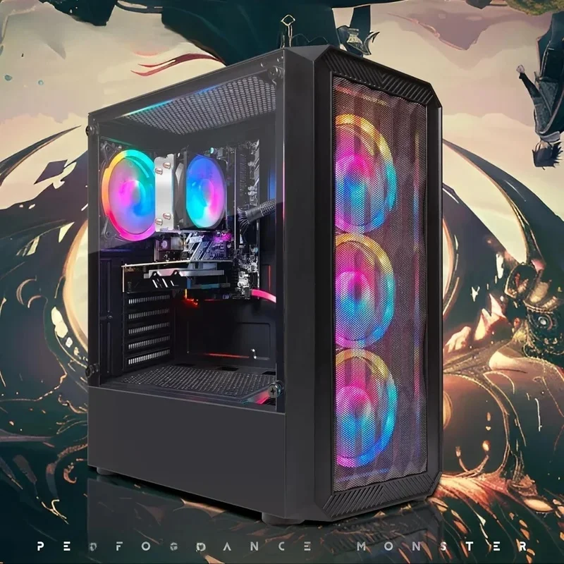 PC desktop da gioco, Radeon RX 590 8G GDDR5, AMD Athlon 3000G 3.5G, 16G DDR4, SSD 512G, WiFi 600M
