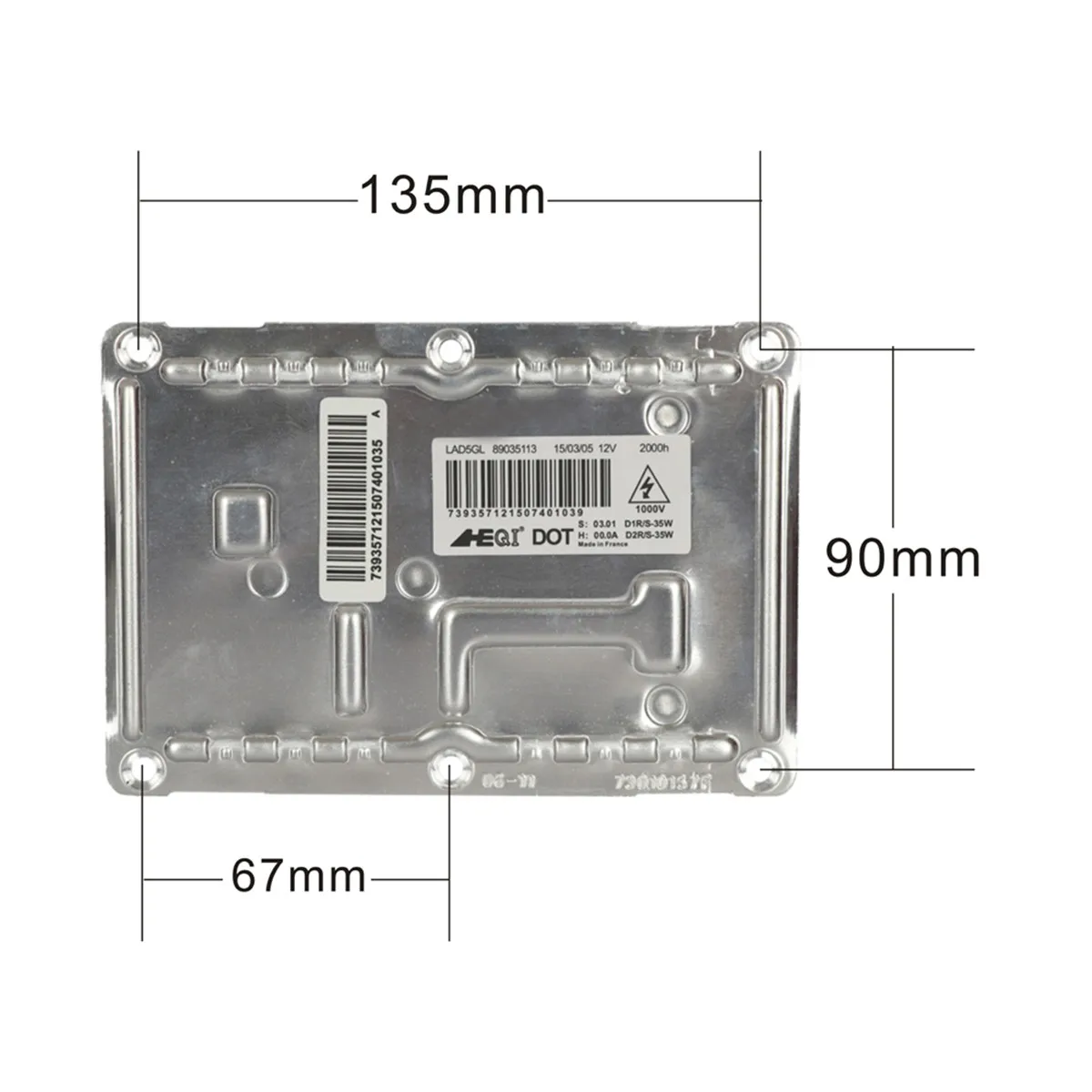 LAD5GL ForOpel Meriva A Xenon HID HeadLight D1S Ballast