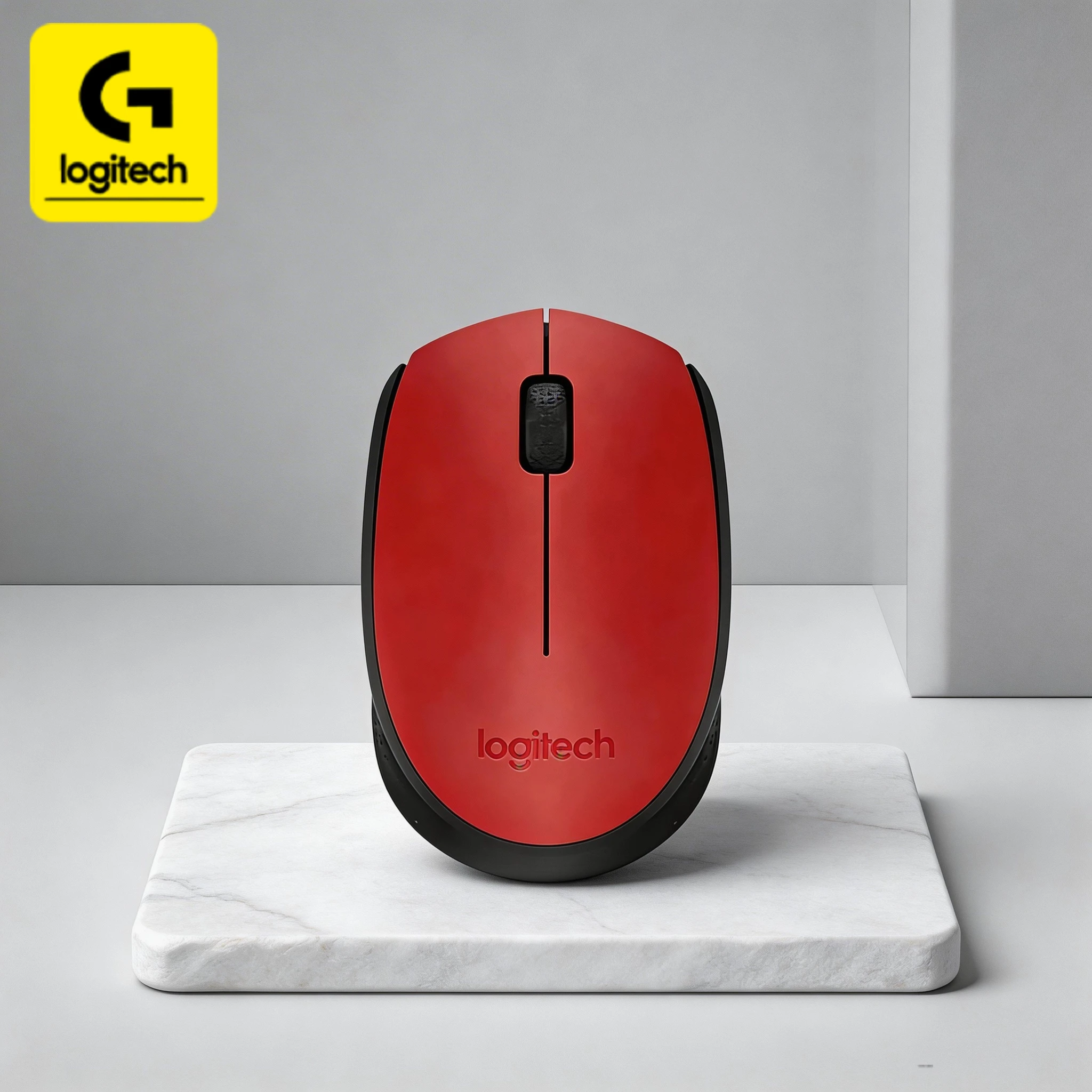 

Logitech M170 Wireless Mouse, featuring precise optical tracking, 2.4GHz wireless technology, and up to 12 months of continuous