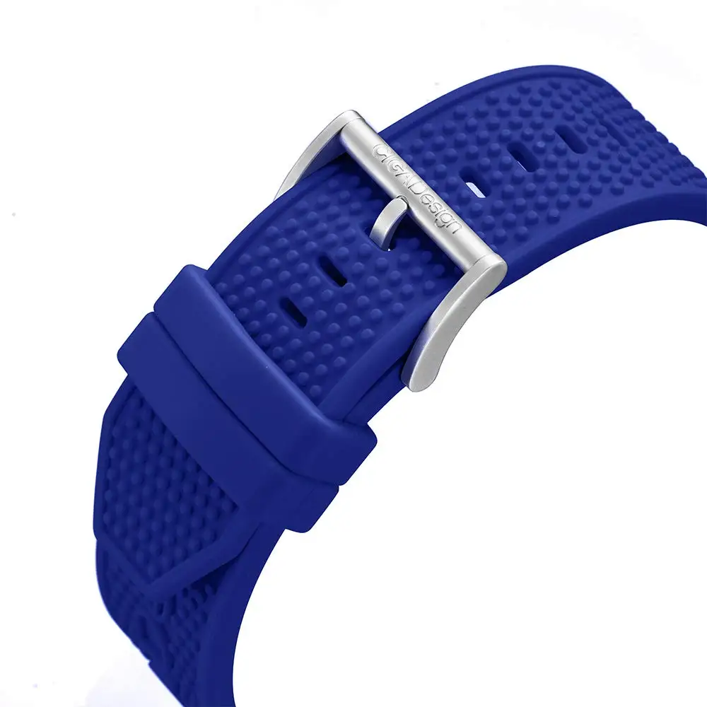 CIGA Design 22mm Watchband Food-grade Waterproof Silicone Watch Strap for Automatic Mechanical Watch Stainless Steel Buckle