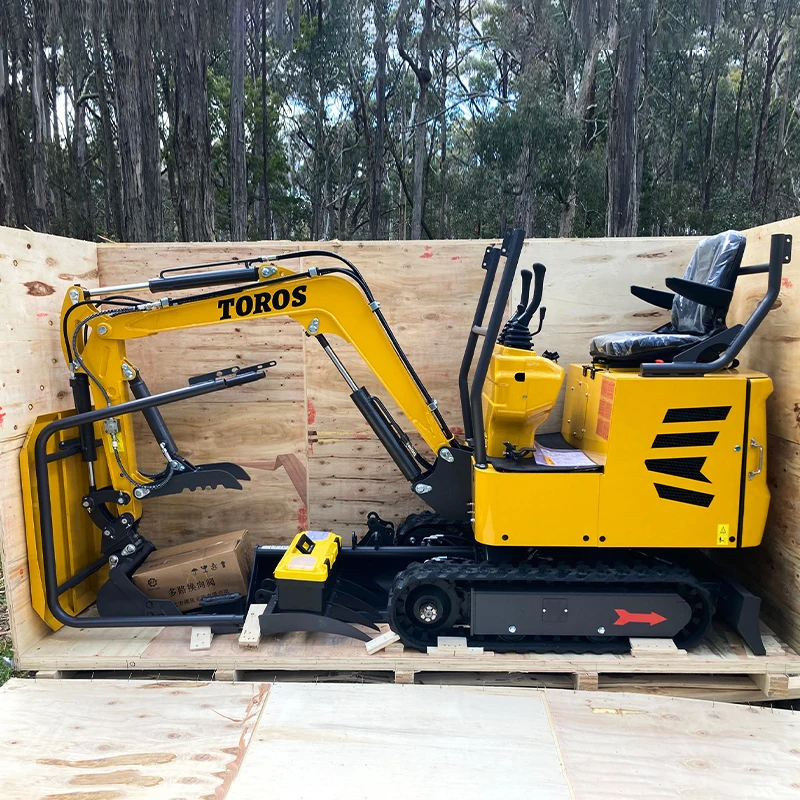 

Mini Digger 1 Ton Earth-moving Machinery Small Crawler Bagger Multifunctional Hydraulic Mini Excavator 1000kg