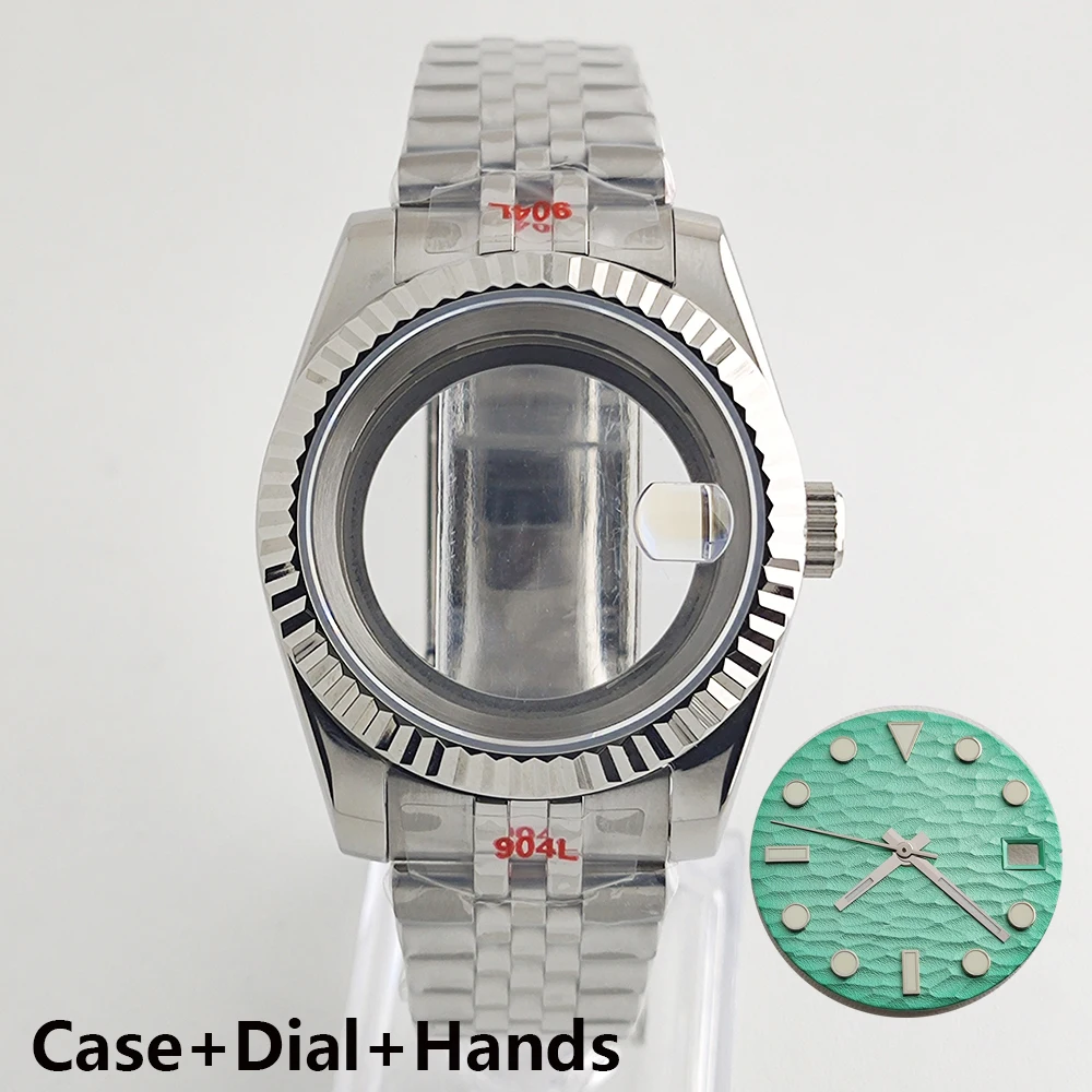36/39 мм NH35 корпус циферблат сапфировое стекло мужские часы подходят для механизма NH35 NH38 механизм аксессуары для часов инструмент для ремонта