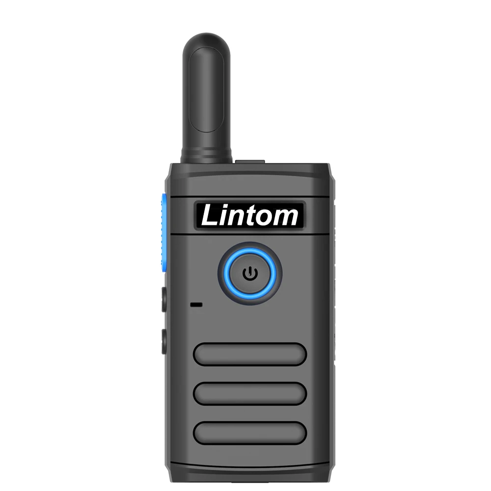 Lintom-walkie-talkie 2 piezas, Radio bidireccional recargable, UHF, 16 canales, para audífono (paquete de 2), 2024