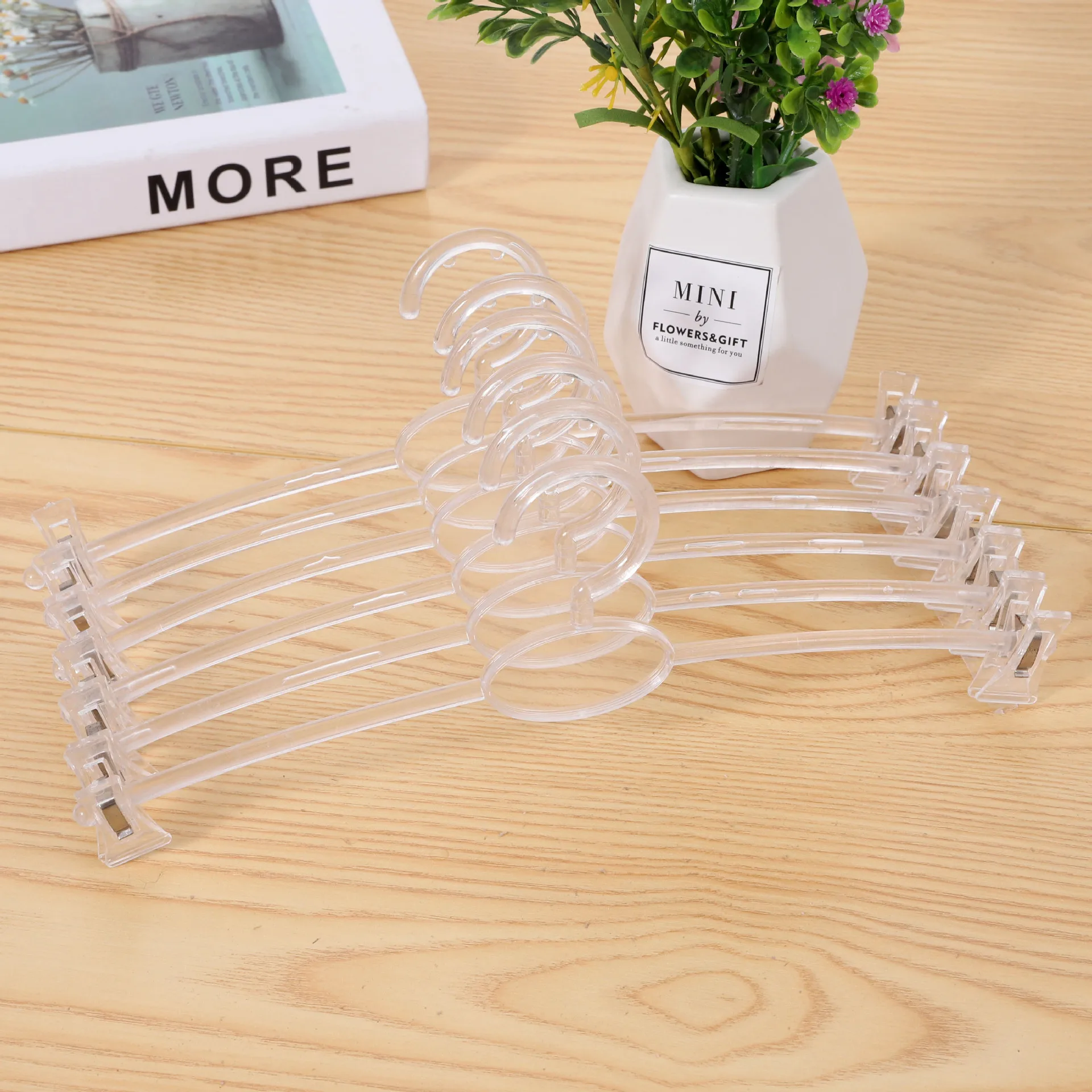 Plastic Clothes Hanger, Windproof Bra, Underwear Hanger, Wardrobe Closet, Drying Rack Organizer, 20Pcs