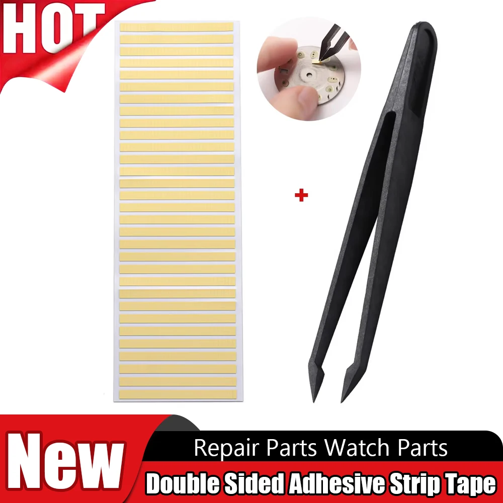 Double Sided Adhesive Strip Tape for Fixing Watch Dial and Movement Repair Parts Watch Parts Adhesive Stickers for Watchmakers