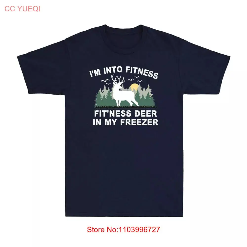 

Funny 'Fitness Deer in My Freezer' Vintage Hunting Men's T-Shirt - Humor Tee