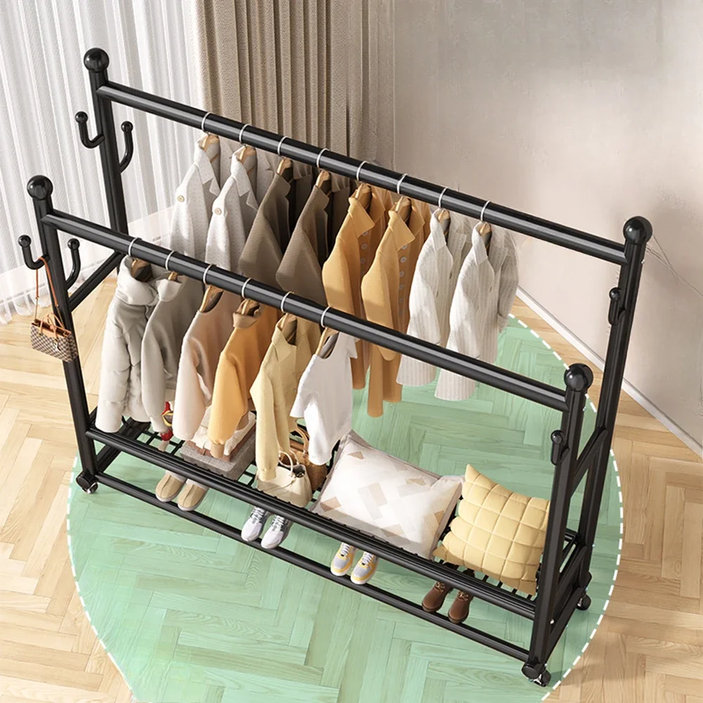 Stylish Aesthetic Heavy Duty Clothes Rack For Balcony And Kids Room Minimalist Design Perfect For Home Display And Organizing