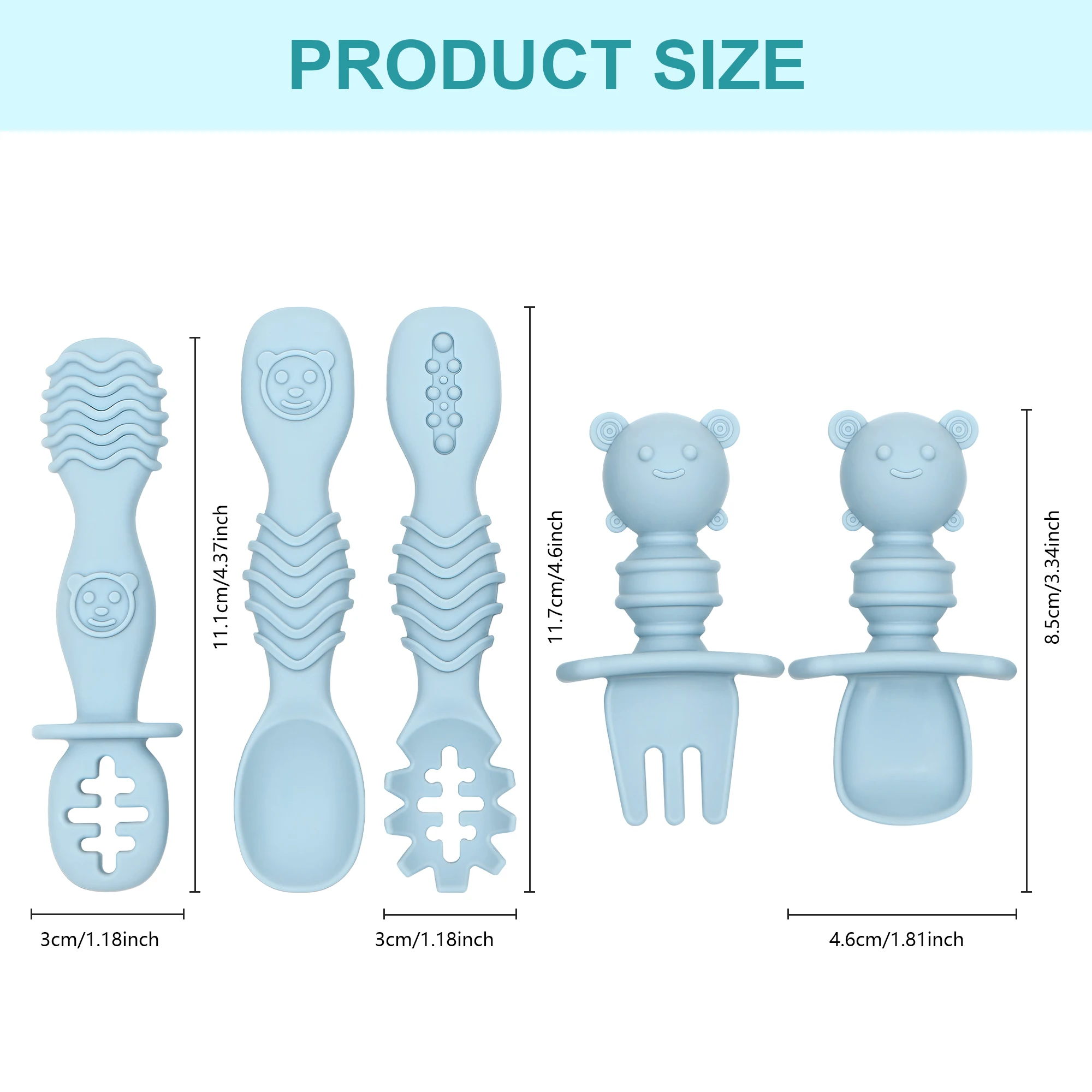 5 Buah Sendok Makan Bayi Silik - Baby Led Weaning Set ulasan dan harga
