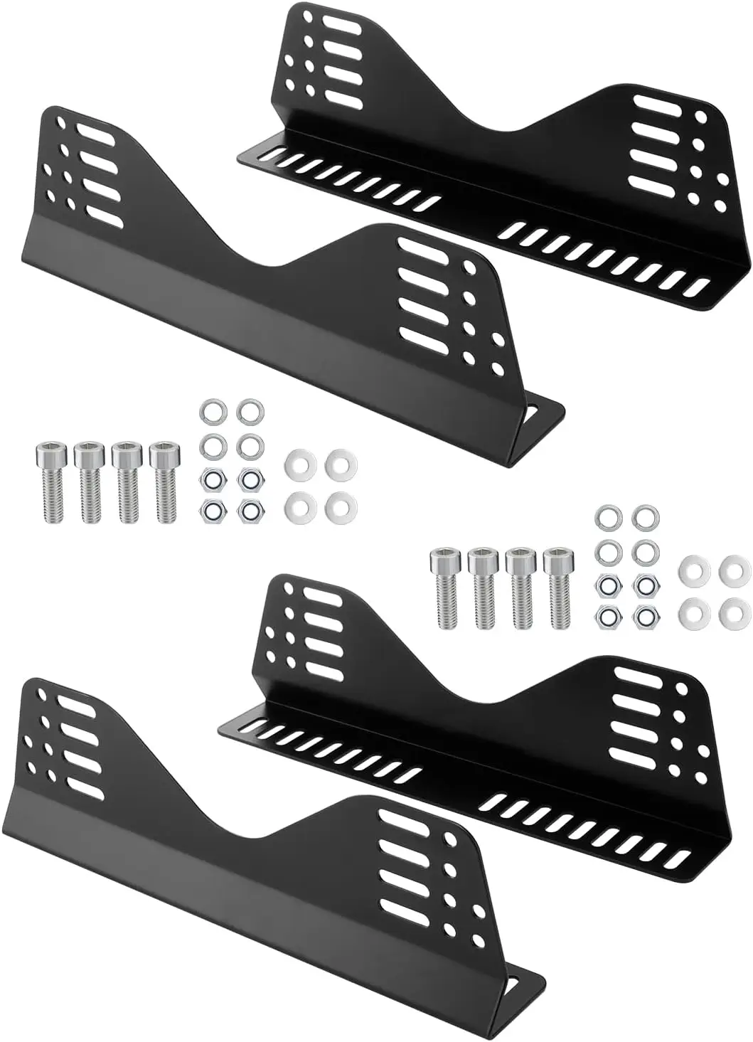 

Universal Black Side Mount Brackets for Racing Seats, Set of 2 - Easy Installation