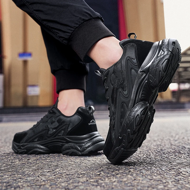 

Autumn New Men's Sports Running Shoes, Thick Soled, Comfortable, Non Slip, Running Shoes, Training Shoes, Sizes 39-47