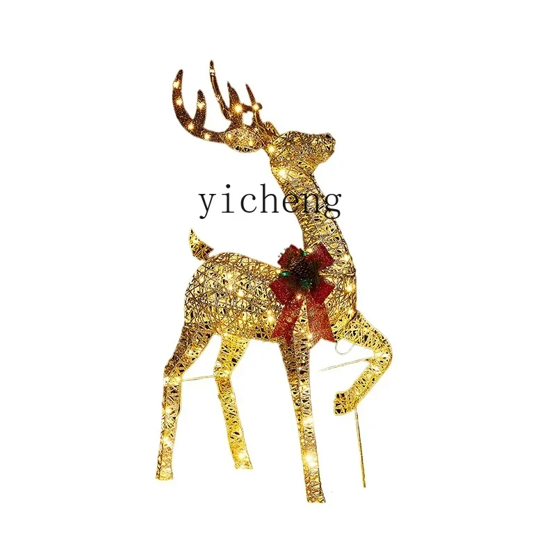 

ZK Christmas Deer New OutdooDecoration Luminous Deer Gardening Lawn Decoration Ornament Home LivingRoom Decoration