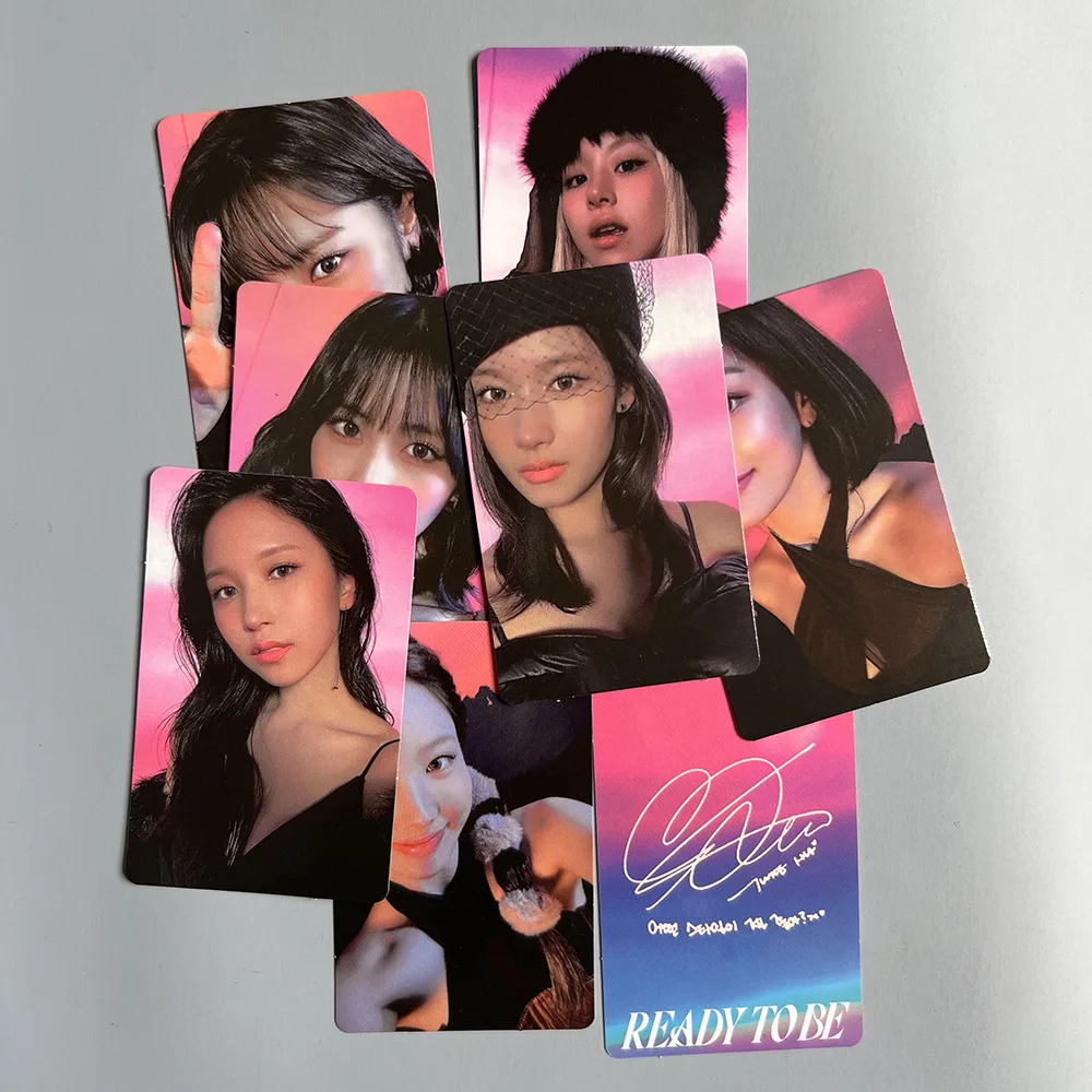 9Pcs/set Kpop 12th Album Ready To Be Photo Card NaYeon SANA MINA Postcards LOMO Cards Fans Gifts