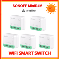 SONOFF Mini Minir4m Extreme Wifi Smart Matter Switch Smart Home Automation DIY Module External Control Work with Alexa Homekit