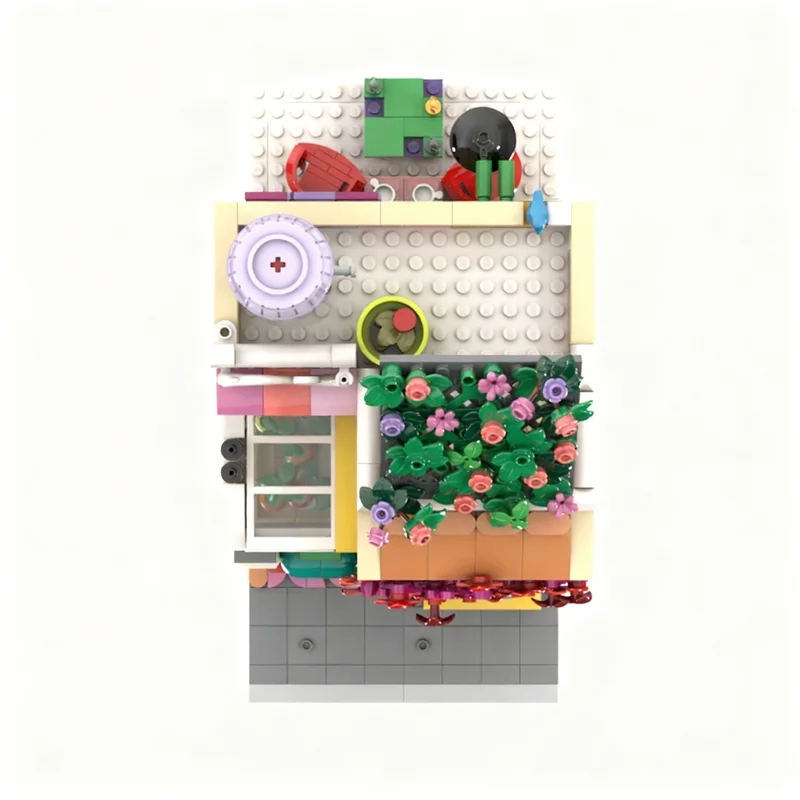 1036 Pezzi MOC Centro Comunitario Modello Modulare di Paesaggio Urbano Blocchi da Costruzione Regalo di Natale Giocattoli Educativi Idea di Costruzione