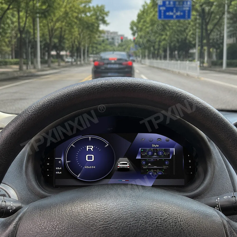 Car LCD Dashboard For Peugeot 206 2004-2008 Digital Cluster Instrument Panel Cockpit Multifunctional Speedometer