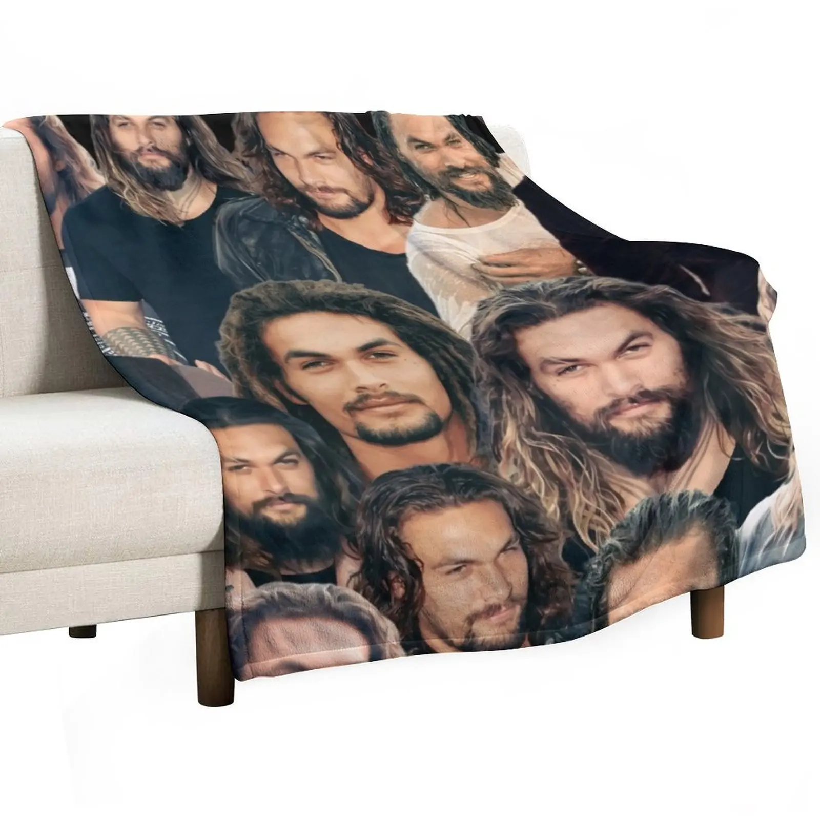 

Jason Momoa, ORIGNAL Willow Days, Jason Momoa Collage Throw Blanket Sofa Quilt Travel Luxury Brand Fashion Sofas Blankets