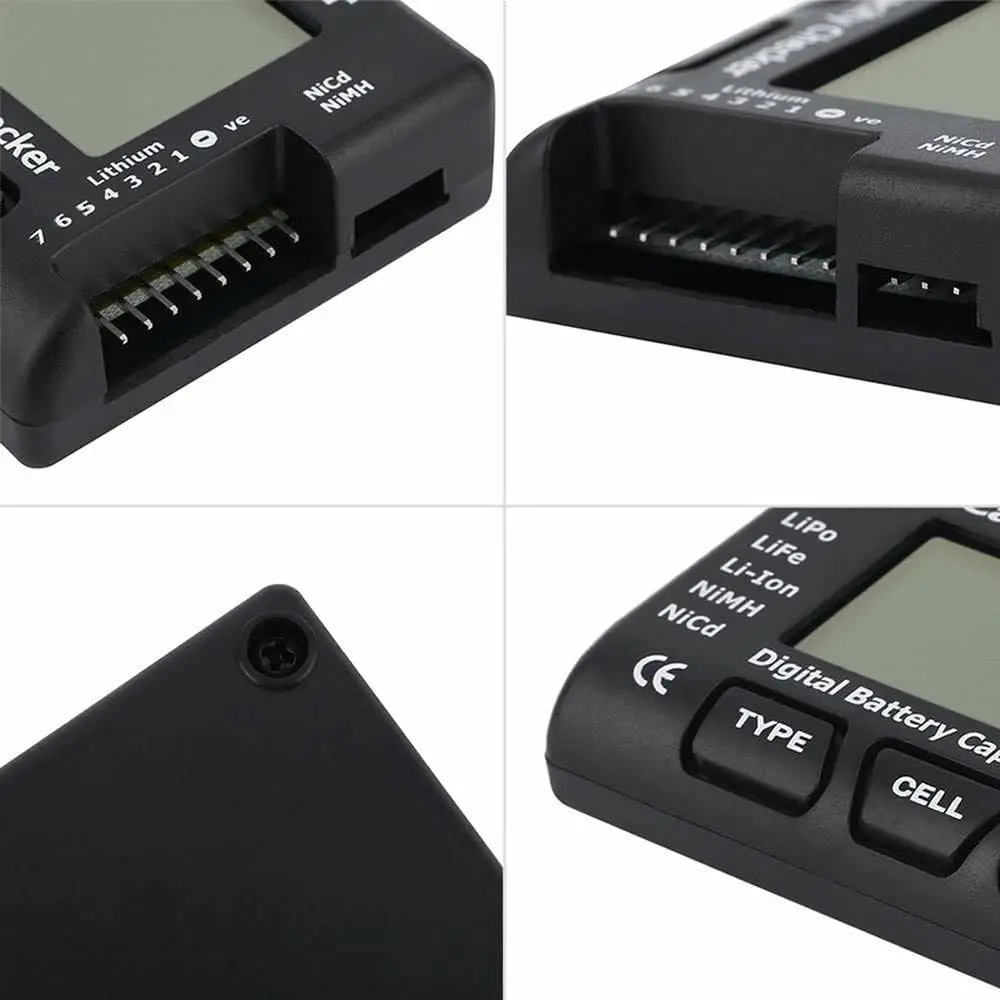 RC Cellmeter 7 Digital Battery Capacity Checker Voltage Tester Controller Cell Meter for LiPo LiFe Li-ion NiMH NiCd Batteries