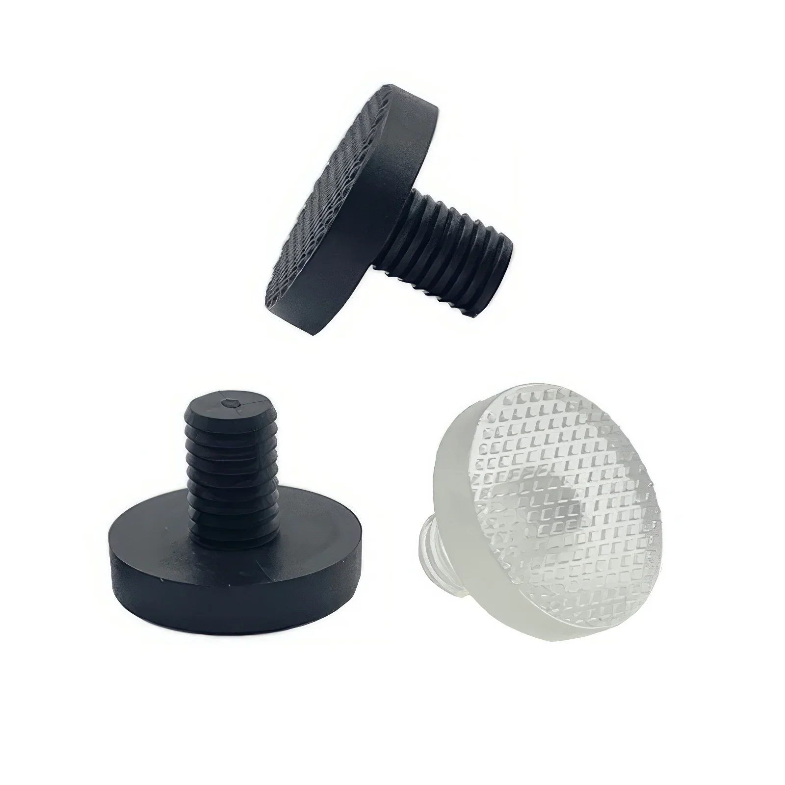 10/20pcs Rubber Furniture Embedded Bumper Screw Stems φ17 φ22 φ35 Transparent Black Anti-collision Chest Table Foot Chair Leg image 4