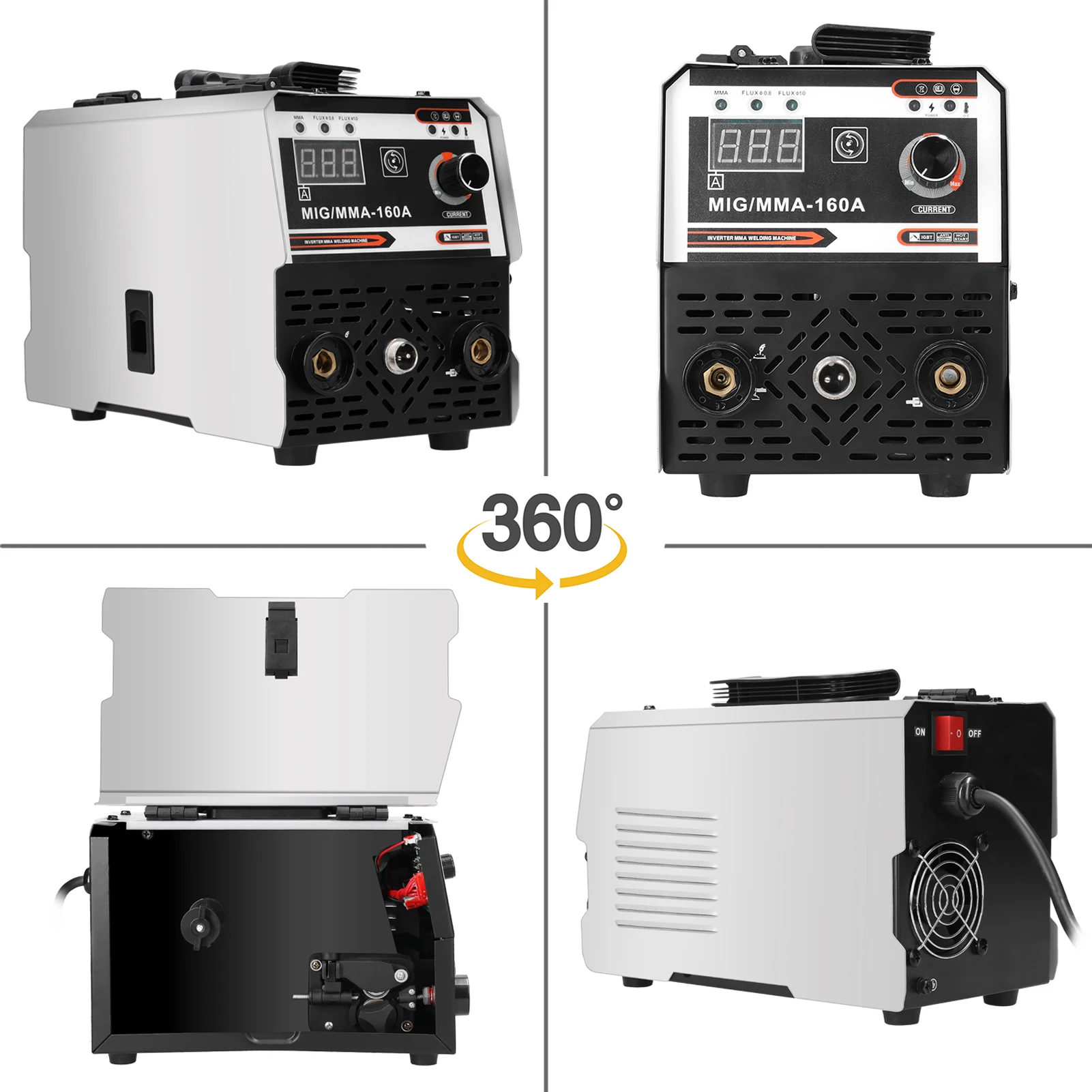 Saldatrici MIG MMA 2 in1 gas di anidride carbonica-saldatura schermata e manuale utensili per saldatrici Inverter a corrente diretta IGBT multiuso