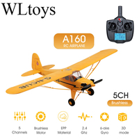 Original Hot WLtoys A160-J3 RC Airplane 5CH Remote Control Plane 3D/6G 1406 Brushless Motor Outdoor Foam Fiexd Airplane