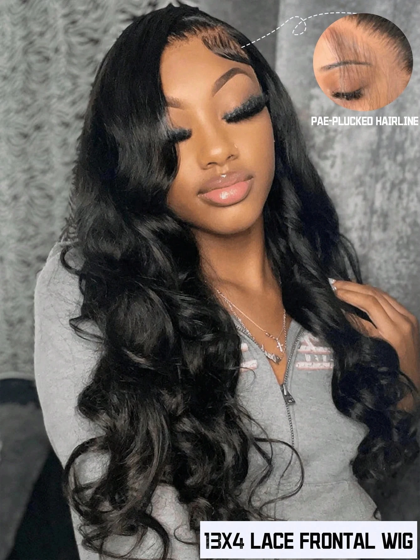 42 Long Inches 13x6 HD Front Wigs Transparent Lace Natural Body Wave Human Hair 250 Density In Brazilian Human Hair For Women