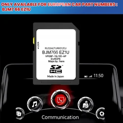 Suitable for Car Mazda Navigation SD Card EZ1U/2 /3/ 6 /CX3 GPS SD Card CX5 /MX5/CX9 Map SD Card 2023