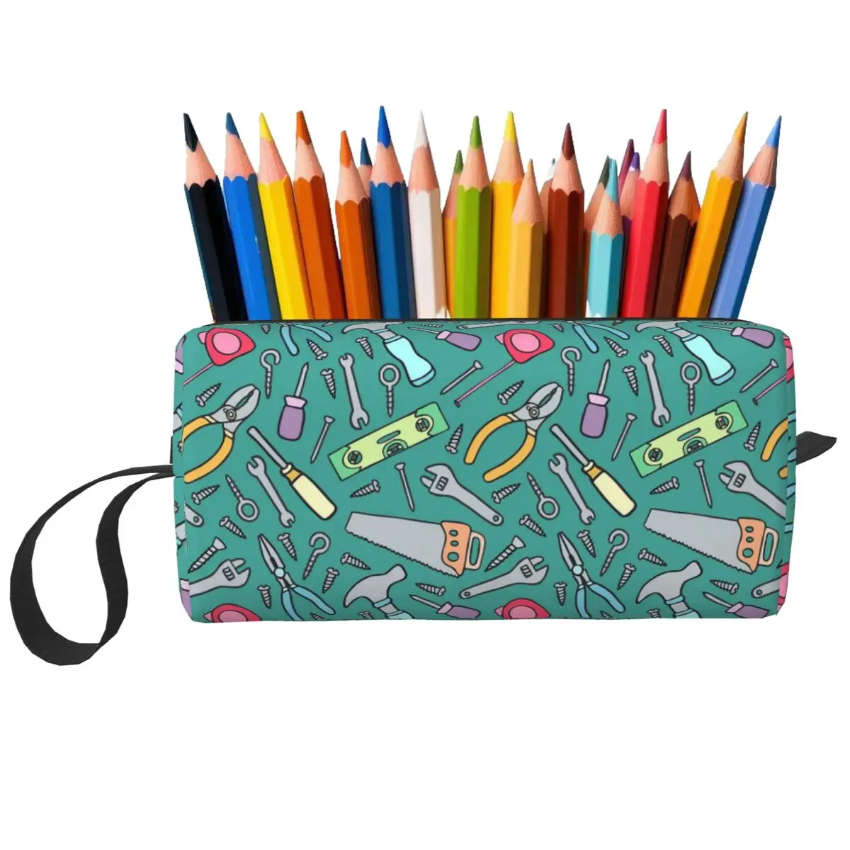 

Funky Tools Pencil Case for Students School Pen Box Pencil Bag Stationery Supplies Travel Women Cosmetic Bag Organizer Pouch