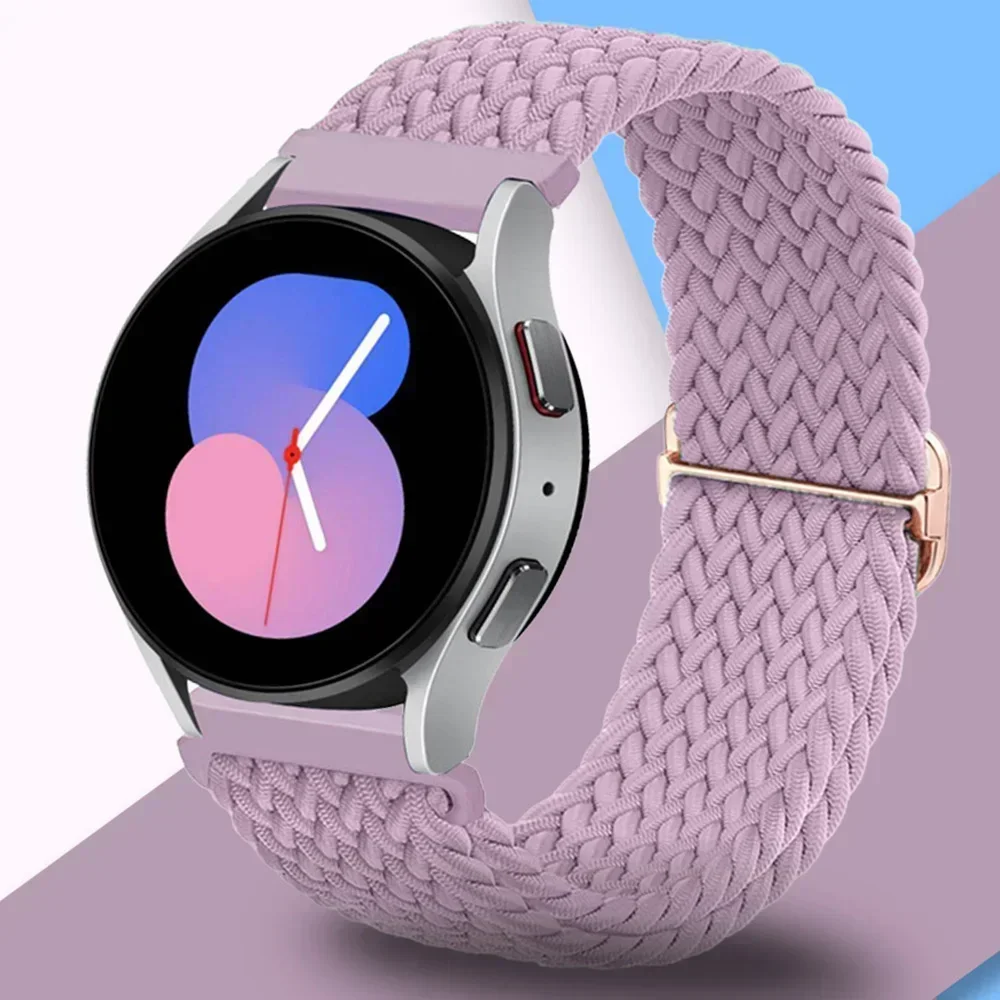 삼성 갤럭시 워치 밴드 20mm/22mm, 4/5/6/5 pro/6 Classic/gear s3/active 2, 브레이드 솔로 루프 밴드, 화웨이 GT/2e/3/4 스트랩