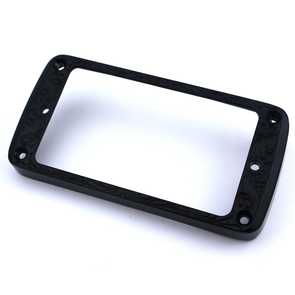 Set di anelli di montaggio Pickup Humbucker in metallo curvo con fondo curvo-telaio di copertura Pickup ponte e collo con basso stile Les Paul LP