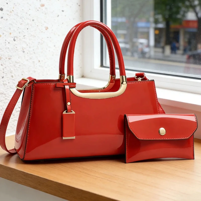 Women's Handbag Set, Light Luxury PU Material Crossbody Shoulder Bags, Adjustable Strap Multi-Color Options