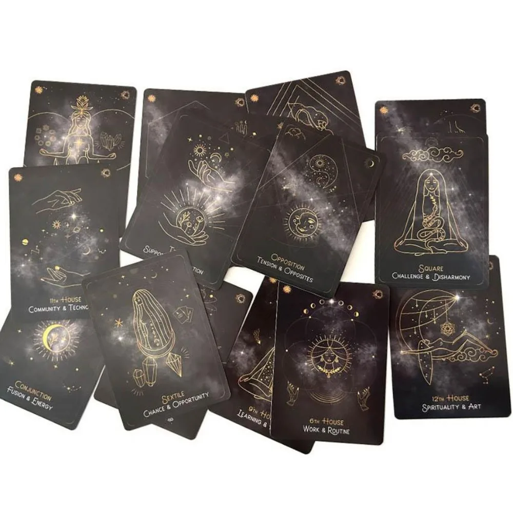 Juego de cartas Astro-Cards Oracle Deck, 10,4 cm X 7,3 cm