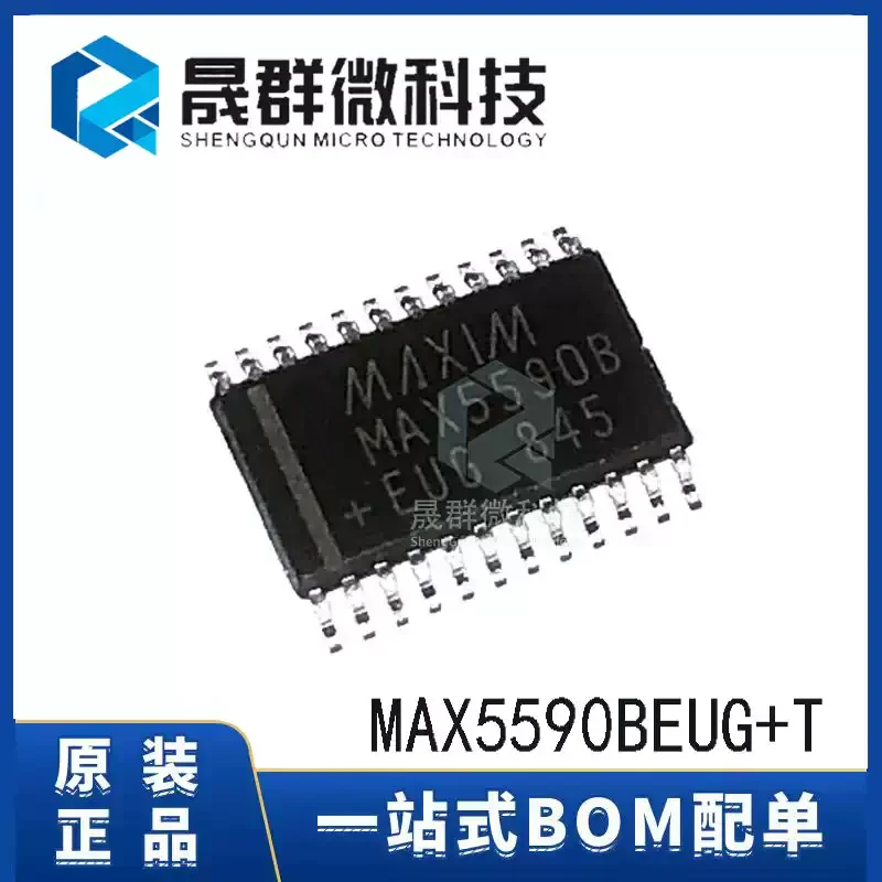 New original MAX5590BAUG+T MAX5590B TSSOP-24 12 bit DAC digital to analog conversion chip