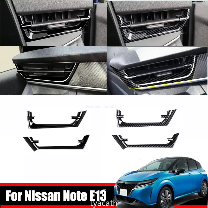 RHD para NISSAN NOTA E13/AURA FE13(2WD) E-POWER tablero frontal interior cubierta de salida de aire acondicionado izquierdo derecho cubierta de ventilación de CA lateral