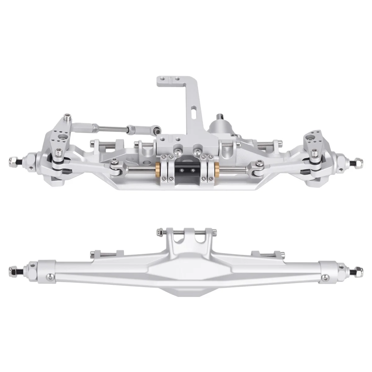Aluminum Front Rear Straight Axle Set for 1/10 RC Crawler Vanquish H10 Optic Upgrade Part