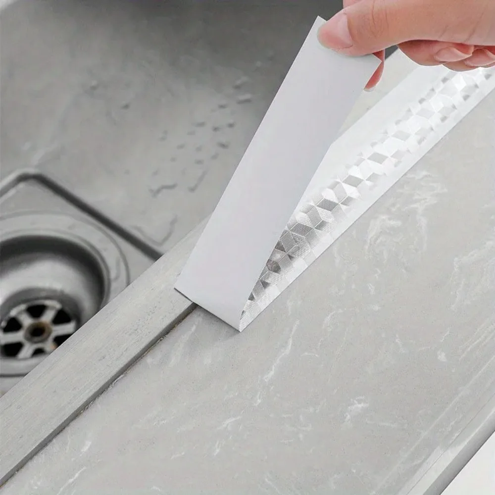 Self-Adhesive Aluminum Foil Tape Waterproof Crevice Line Oil Resistant High Temperature Tape Gap Tape