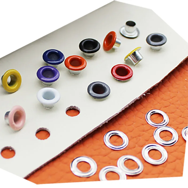 Many Colors 3mm 4mm 5mm 6mm 8mm 10mm Eyelets Grommets For Leather Crafts Clothing Bags Repair