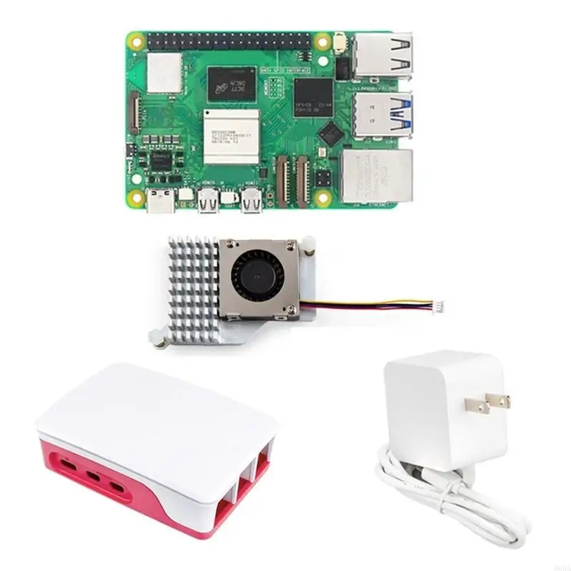 96BA para RPI 5 8G BCM2712 arranque 5V 5A Suministro alimentación para construir mini PC/consola