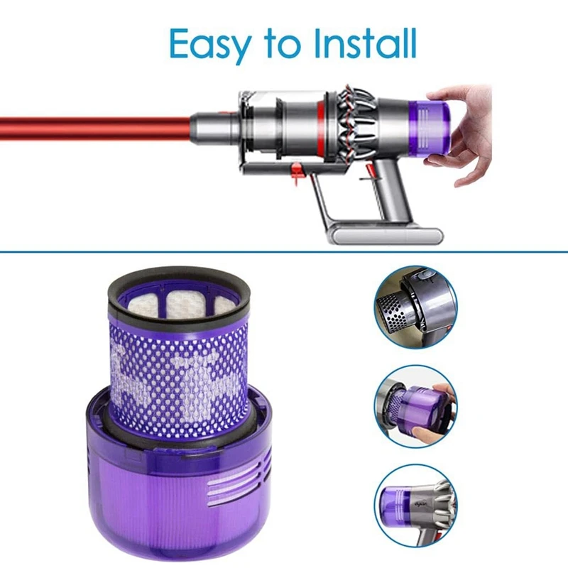 فلتر لـ Dyson V11 ، محرك عزم الدوران ، V11 ، حيوان ، كامل ، إضافي ، كشف V15 ، جزء استبدال الفراغ ، 47-02