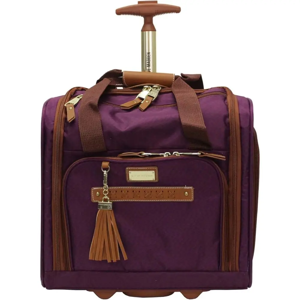 

15 Inch Lightweight Carry-On Suitcase - Small Weekender Bag for Overnight Travel with 2 Rolling Spinner Wheels