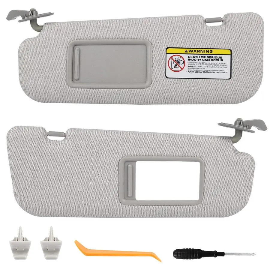

of Left and Right Sun Visor with Clips for Hyundai Elantra 2011 2012 2013 2014 2015 2016 Not for GT Model Gray Color 852103X040T