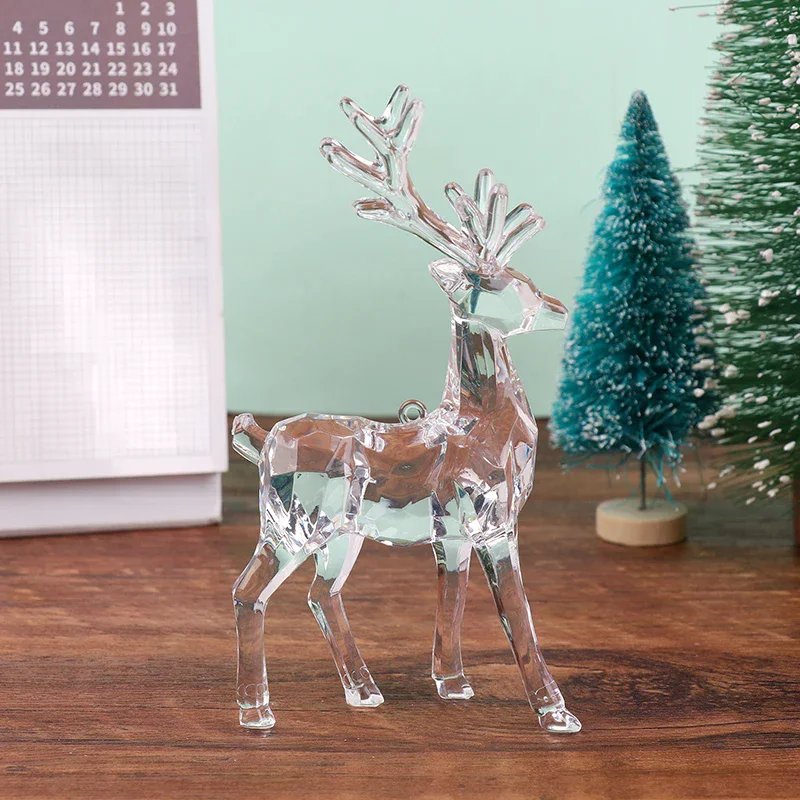 투명 아크릴 크리스마스 사슴 피규어 케이크 X-mas  - English Home Office 리뷰 및 가격
