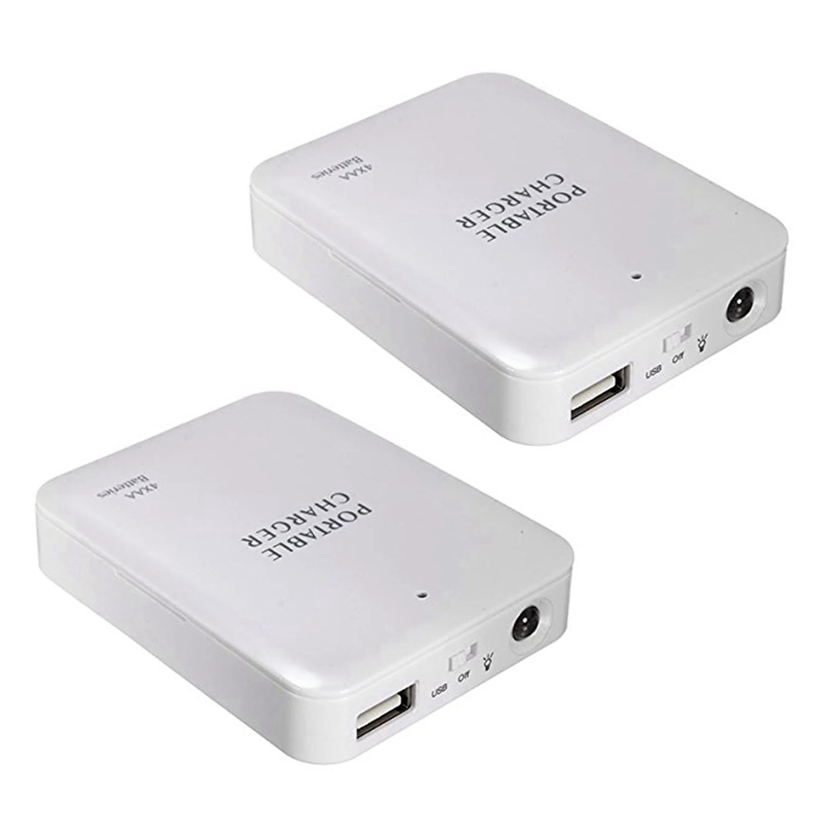 

【Sleek Design】2X Portable USB Power Bank Charger Battery External Packing Box Battery Battery Charger Emergency Charger Charger