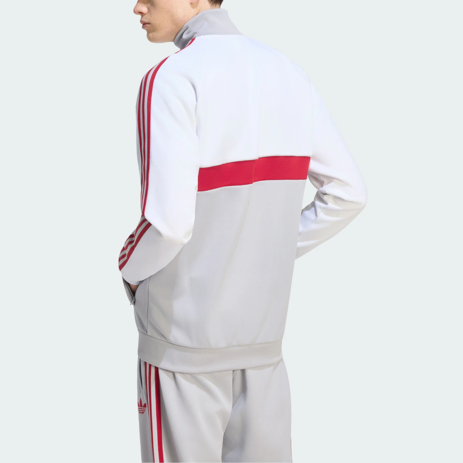 Adidas genuine clover men's casual retro zipper jacket jacket KG2901
