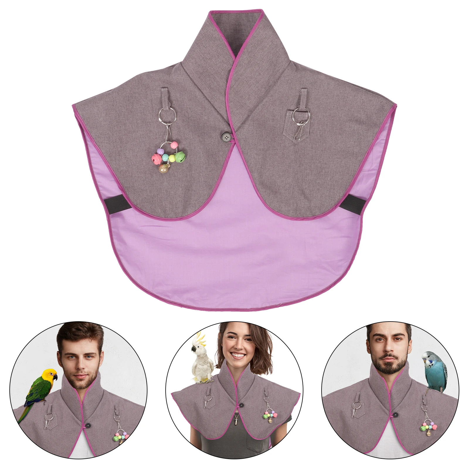 

Anti-scratch Bite Shawl Parrot Training Pad Cover Shoulder for Bird Cape Diaper Pet Harness Prop Clothes Protector Travel