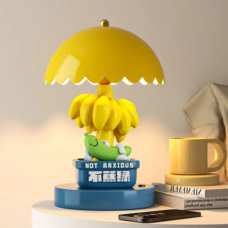 

Prohibit anxiety cure emotions small ornaments banana table lamps cute decorations bedroom bedside lights small night lights