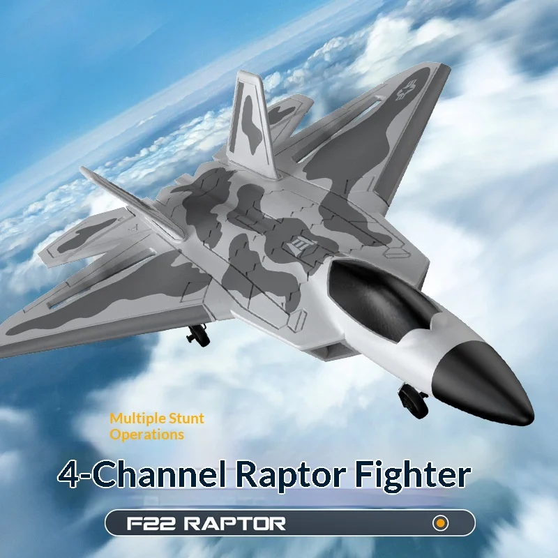 

New Bm31 Remote-Controlled Aircraft F22 Four Channel Brushless Motor Fixed Wing Model Aircraft Competition Fighter Model